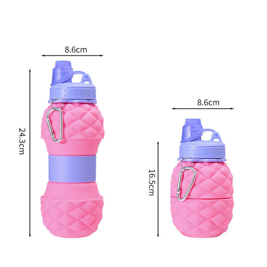 Kvinders Sammenklappelig Vandflaske 700 ml Med Karabinhage 4