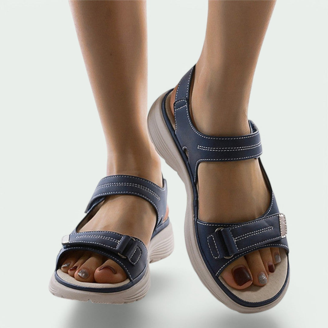 Kvinders Sandaler Justerbar Velcro Åndbart Gummi 1