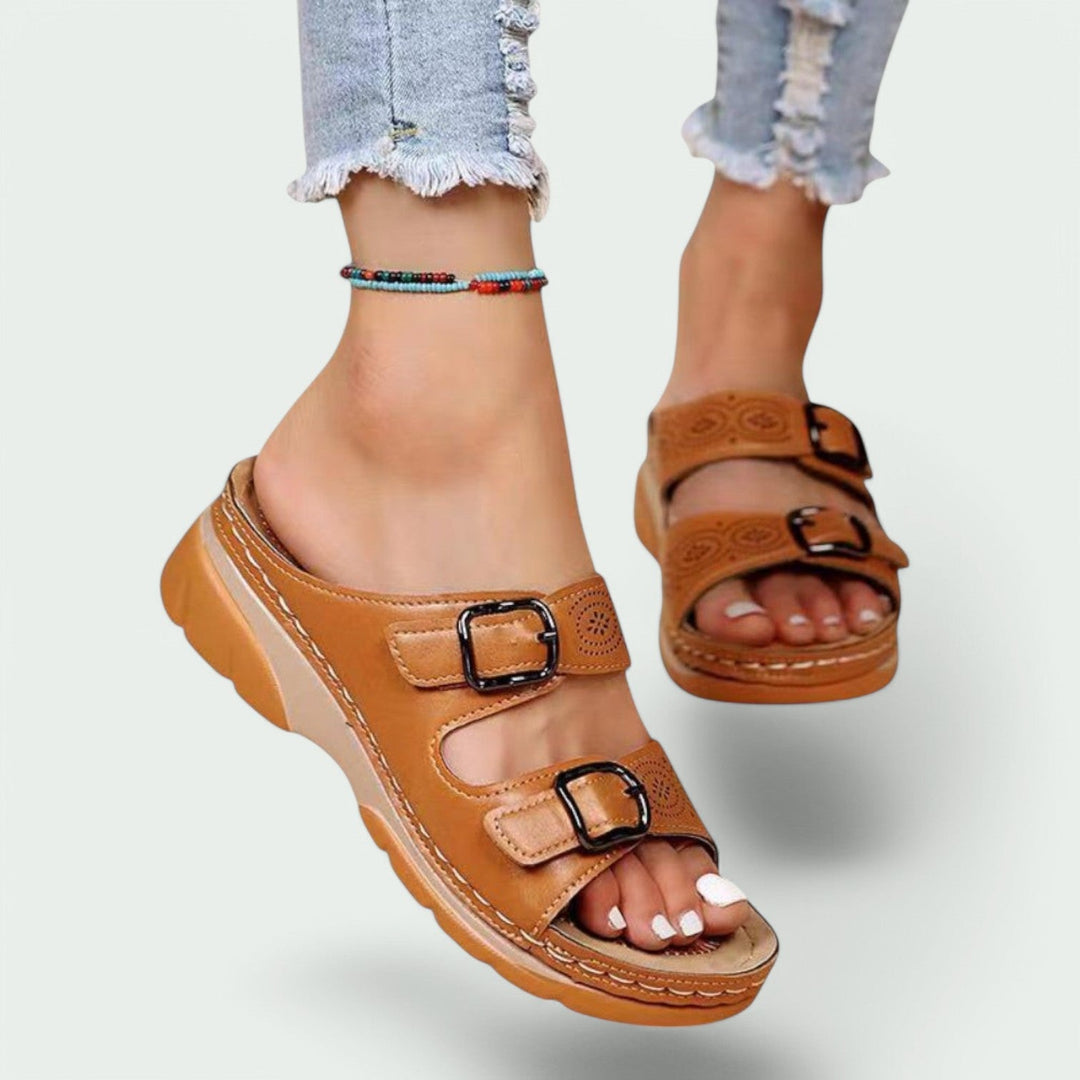 Kvinders Sandaler med Bred Hæl og Justerbar Design 3