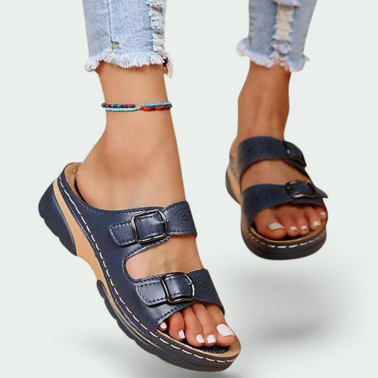 Kvinders Sandaler med Bred Hæl og Justerbar Design 4