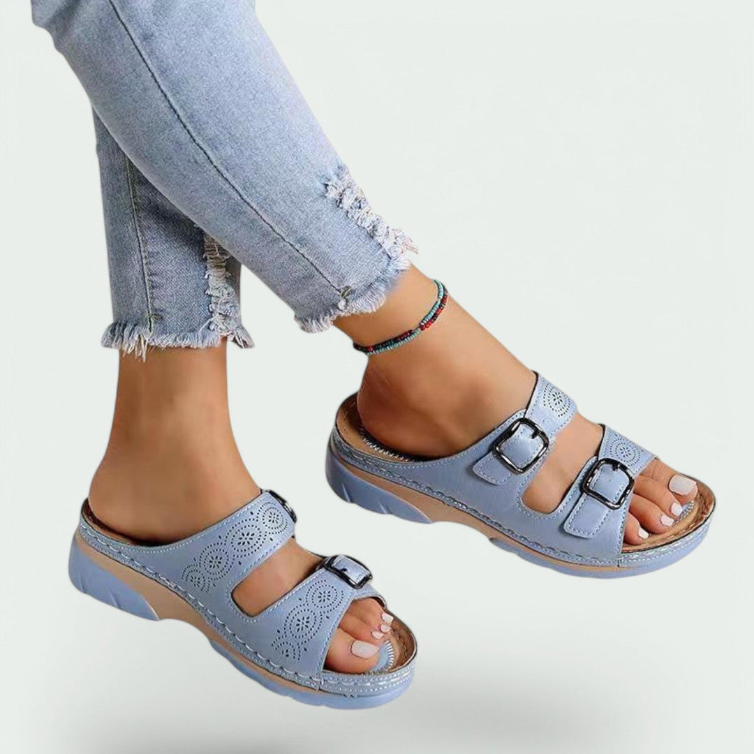 Kvinders Sandaler med Bred Hæl og Justerbar Design 5