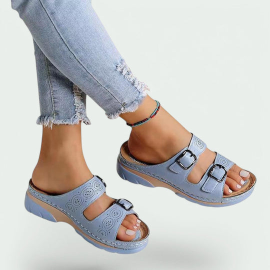 Kvinders Sandaler med Bred Hæl og Justerbar Design 5