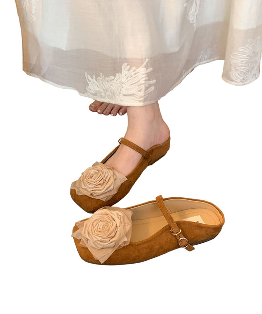 Kvinders Slide Sandaler med Blomsterdesign 0