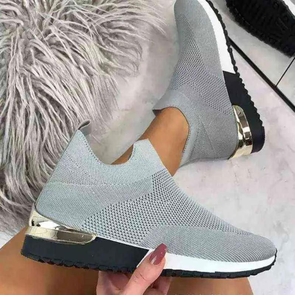 Kvinders Slip-On Sko i Åndbart Design 4