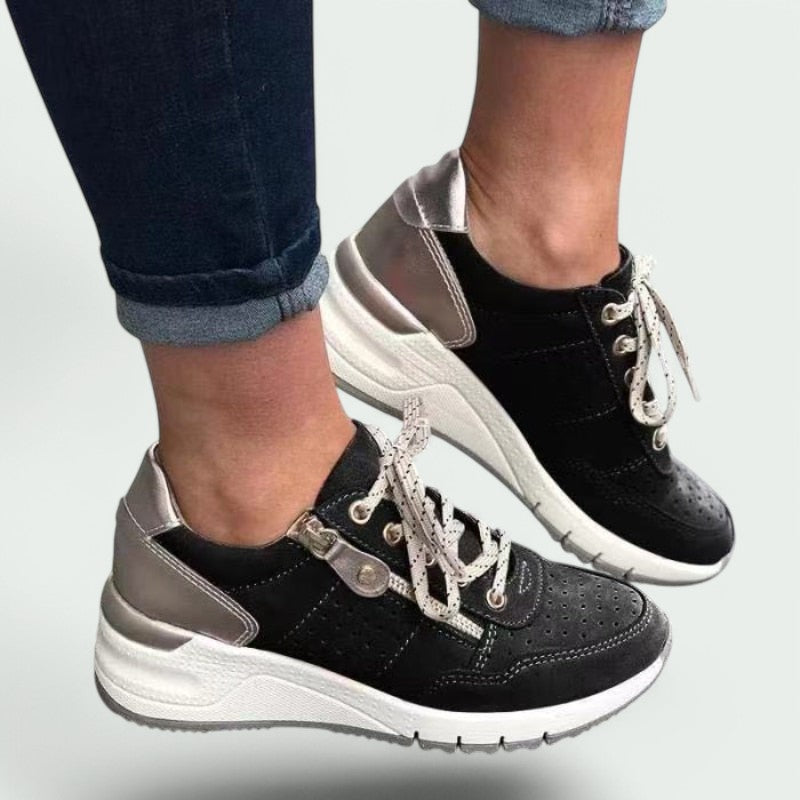 Kvinders Sneakers Komfortabelt Design Læder 2