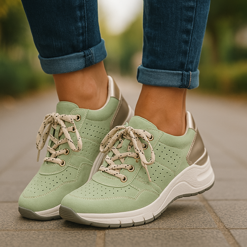 Kvinders Sneakers Komfortabelt Design Læder 3