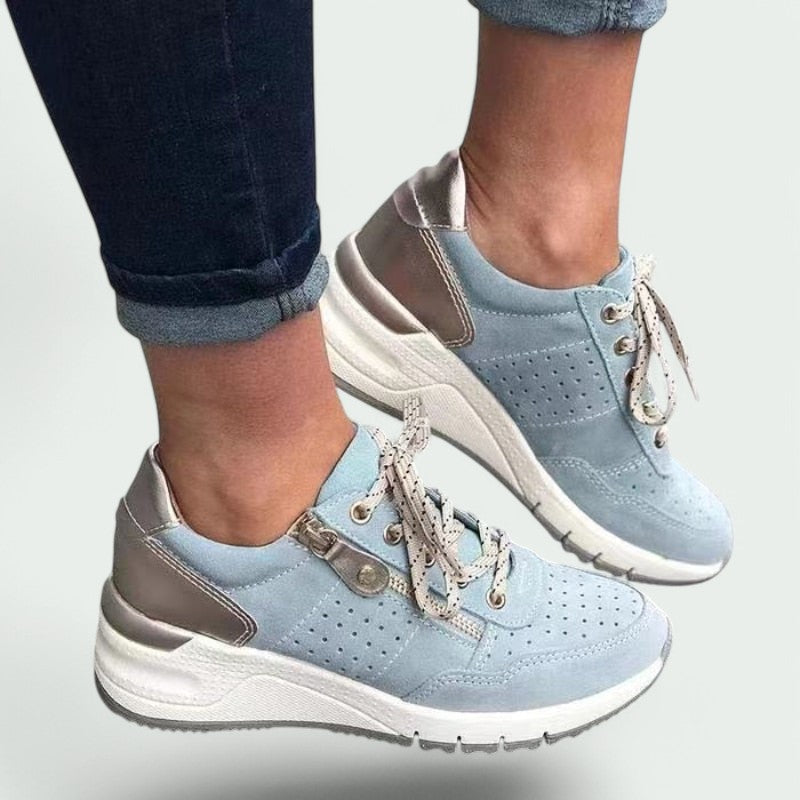 Kvinders Sneakers Komfortabelt Design Læder 4