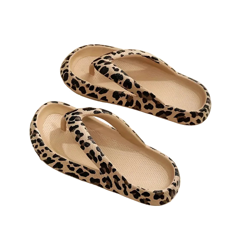 Kvinders Sommer Hjemmesko med Leopardprint 7