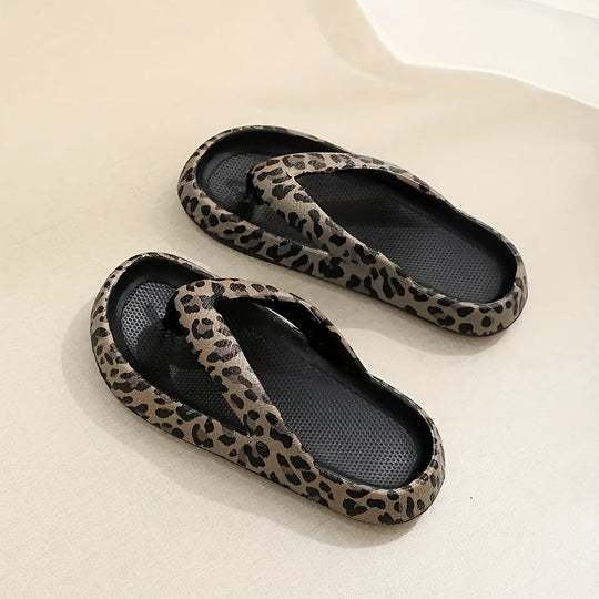 Kvinders Sommer Hjemmesko med Leopardprint 8