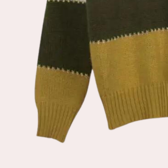 Kvinders Stribet Sweater i Klassisk Stil 6