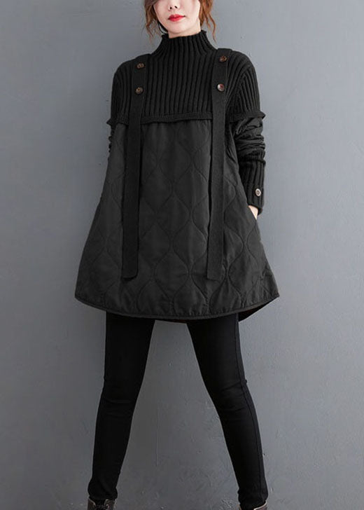 Kvinders Strik Trøje med Patchwork Design 2