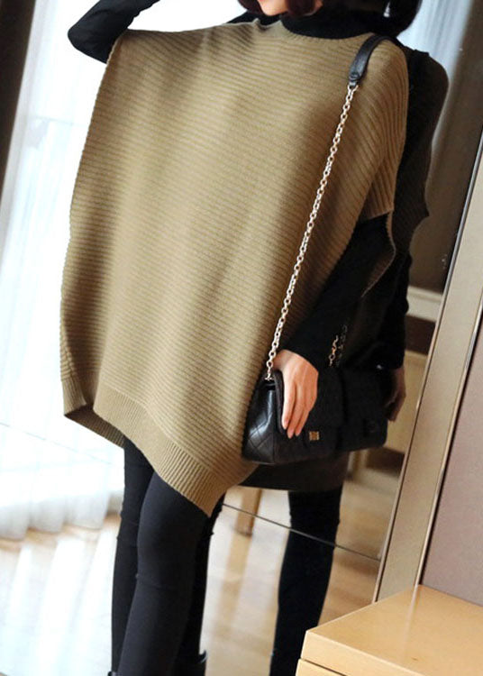 Kvinders Strik Vest O-Hals Patchwork Stil 2