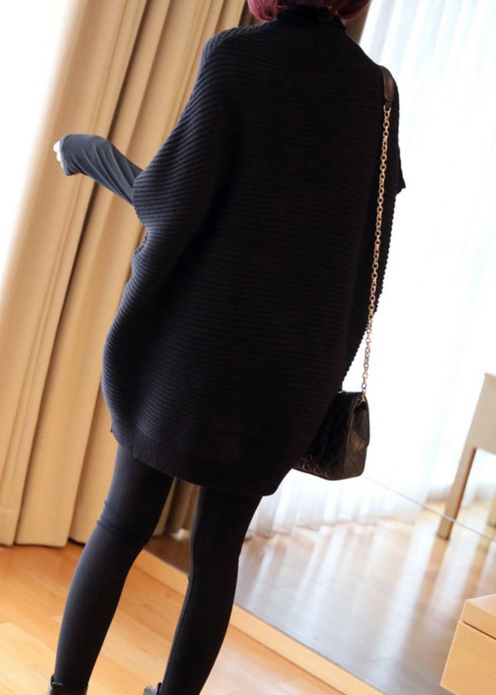 Kvinders Strik Vest O-Hals Patchwork Stil 5