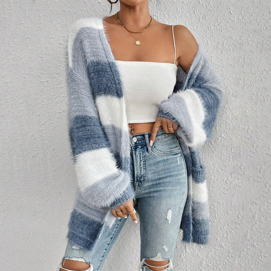 Kvinders Strikket Cardigan Oversized 1