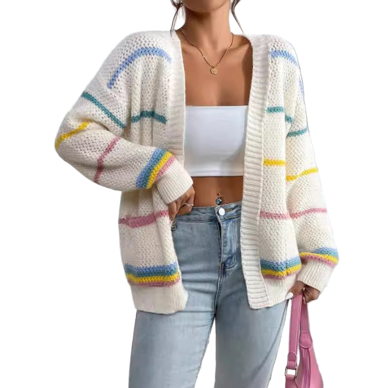 Kvinders Strikket Cardigan Oversized Fit 0