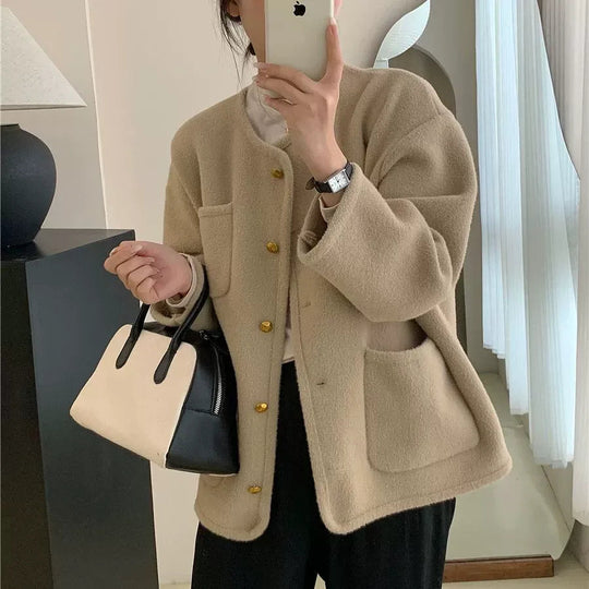 Kvinders Strikket Cardigan – Afslappet Pasform – Uldblanding – Knappet 2