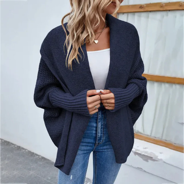 Kvinders Strikket Cardigan – Oversized Pasform – Åben Front 3