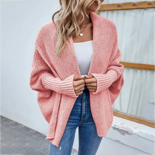 Kvinders Strikket Cardigan – Oversized Pasform – Åben Front 4