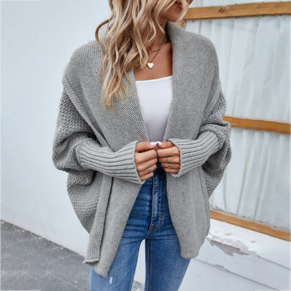 Kvinders Strikket Cardigan – Oversized Pasform – Åben Front 6