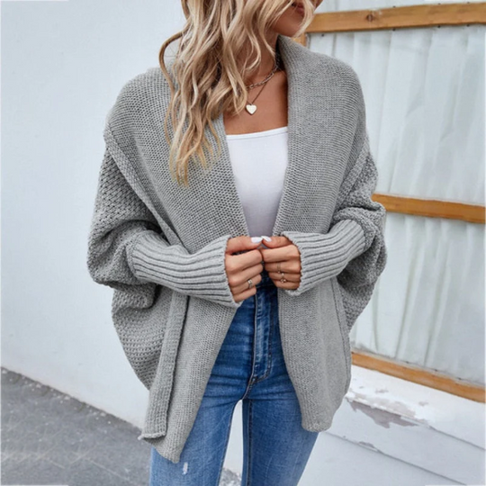 Kvinders Strikket Cardigan – Oversized Pasform – Åben Front 6