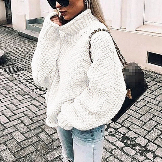 Kvinders Strikket Sweater - Oversized Fit - Chunky Uld 0