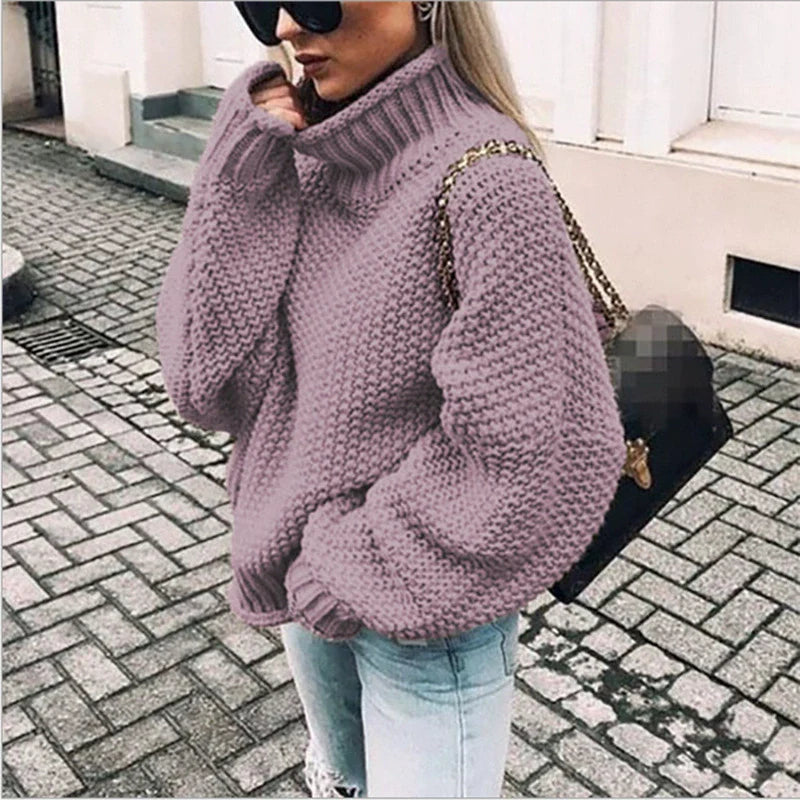 Kvinders Strikket Sweater - Oversized Fit - Chunky Uld 1