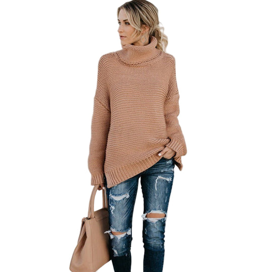 Kvinders Strikket Sweater Turtleneck 0