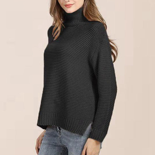Kvinders Strikket Sweater Turtleneck 4