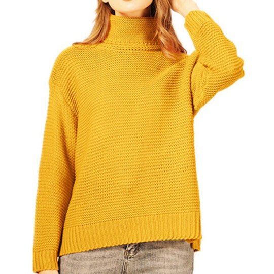 Kvinders Strikket Sweater Turtleneck 5