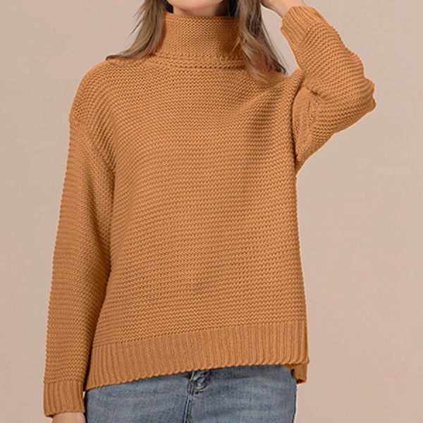 Kvinders Strikket Sweater Turtleneck 6