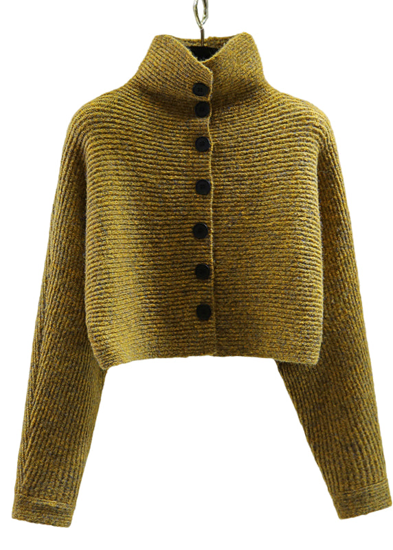 Kvinders Strikket Sweater med Rullekrave og Batwing Ærmer 2