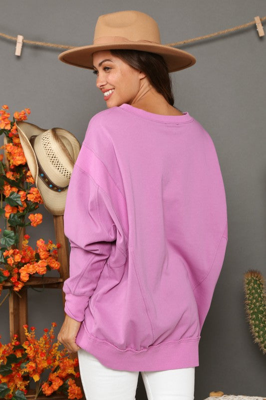 Kvinders Sweatshirt Kontrast French Terry 2