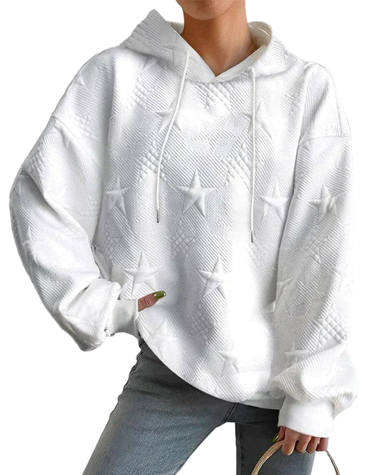 Kvinders Sweatshirt Moderne Stil Ribbet Design 0