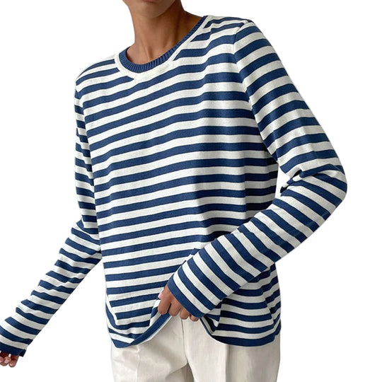 Kvinders T-shirt med Striber til Efteråret 0
