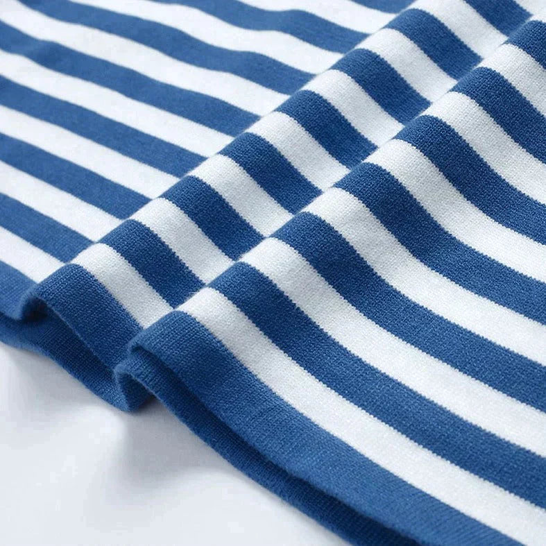 Kvinders T-shirt med Striber til Efteråret 5