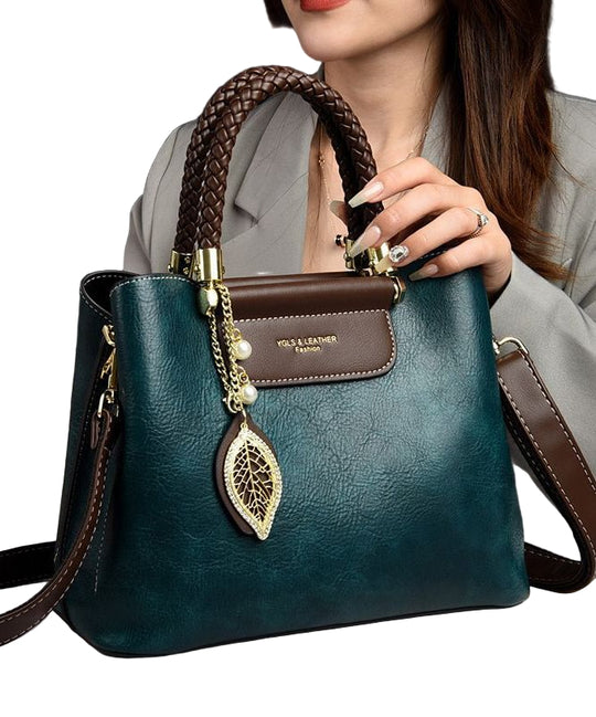 Kvinders Tote Taske i Peacock Blå 0