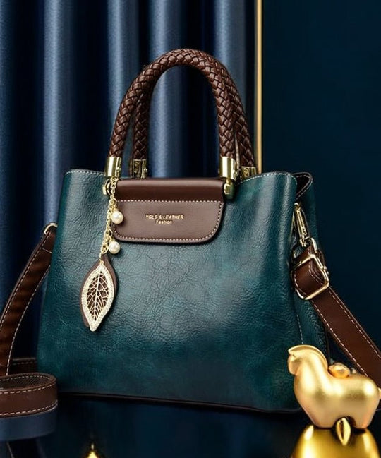 Kvinders Tote Taske i Peacock Blå 4