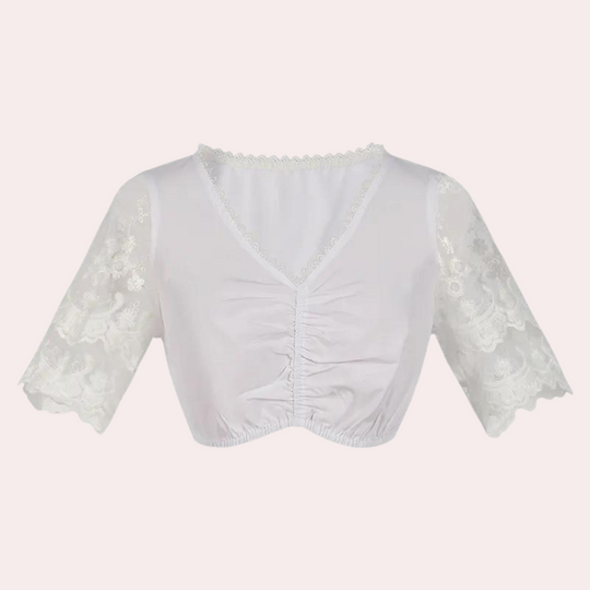 Kvinders Traditionelle Oktoberfest Kjole med Blomsterbroderi 2