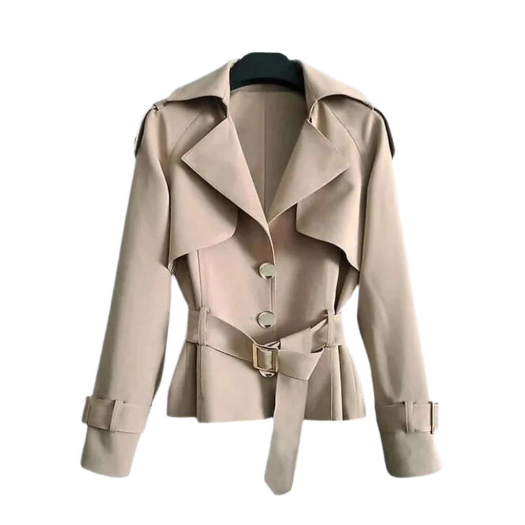 Kvinders Trench Coat Vintage Stil Håndlavet 0