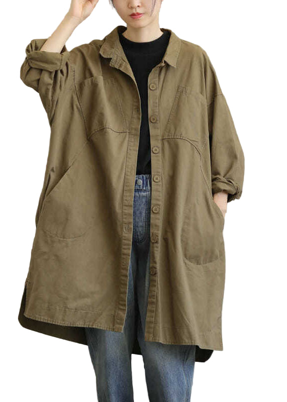 Kvinders Trench Coat med Peter Pan Krave 0