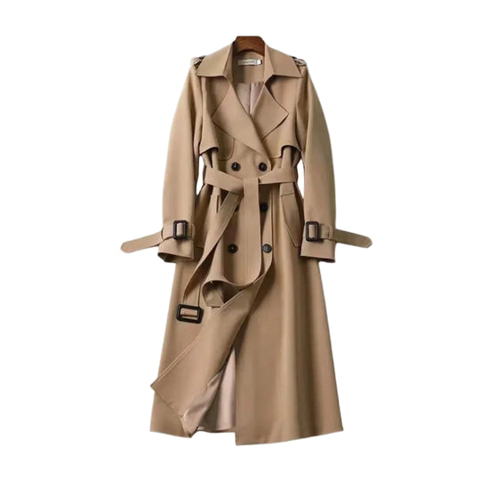 Kvinders Trenchcoat Jakke Klassisk Stil 0