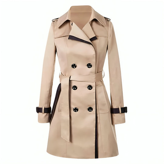 Kvinders Trenchcoat med Taljebælte Tidløs Stil 0