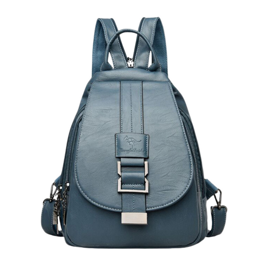 Kvinders Trendy Rygsæk i PU-læder 0