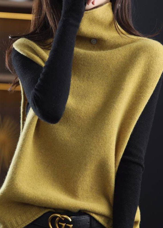 Kvinders Uld Vest med Skildpaddehals 3