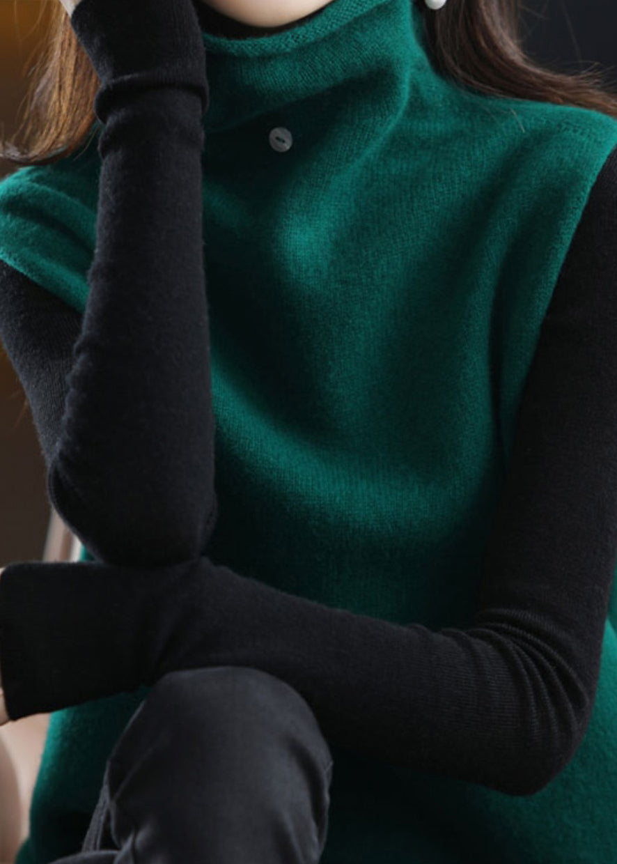 Kvinders Uld Vest med Skildpaddehals 4