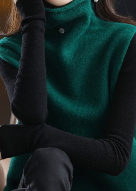 Kvinders Uld Vest med Skildpaddehals 4