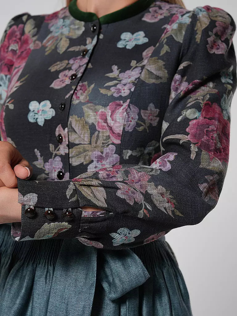 Kvinders Vintage Dirndl Kjole med Blomstermønster 3