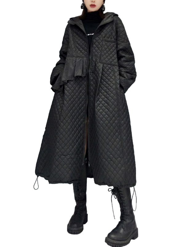 Kvinders Vinterfrakke med Hættelommer 0