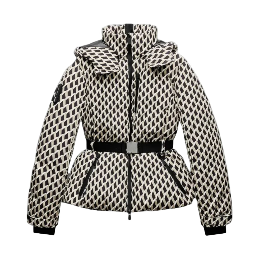 Kvinders Vinterfrakke med Pufferbælte 0