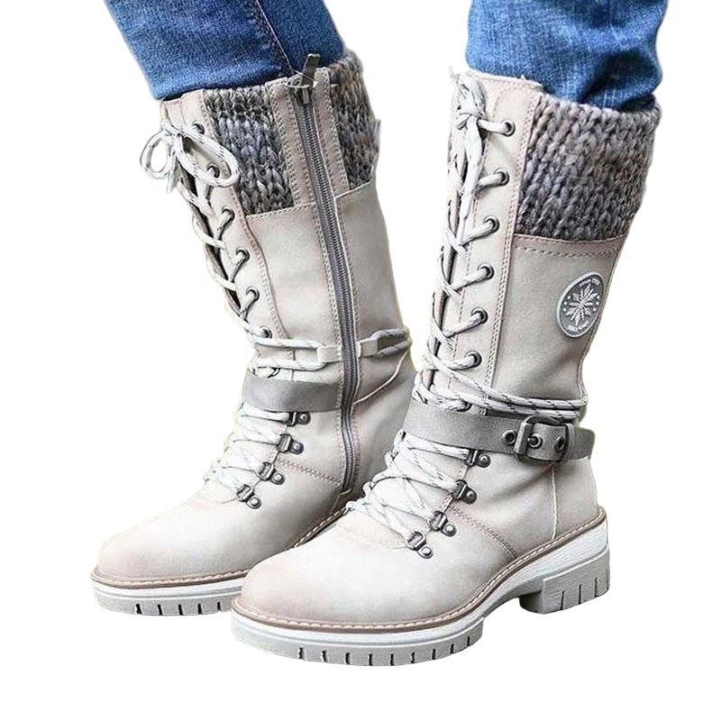 Kvinders Vinterstøvler med Lynlås 0